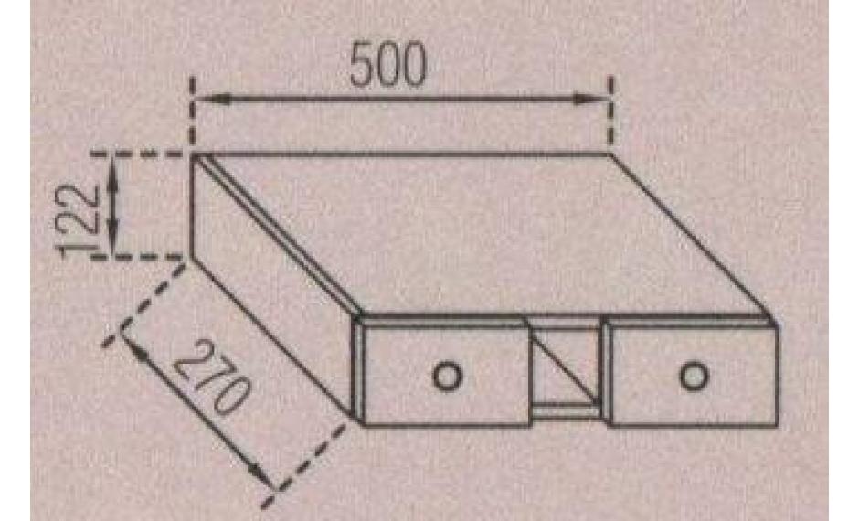 Ящики В 50БШ Валенсія (В: 122 мм Ш: 500 мм Г: 270 мм)