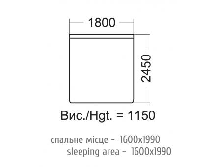 Ліжко Лагуна "Mebel Service"